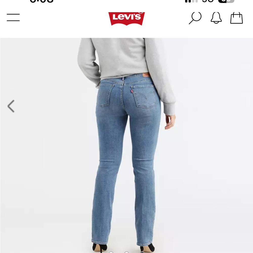 Signature by Levi Strauss Dark Indigo Straight Leg Jeans